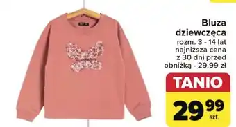 Carrefour Bluza dziewczęca 3-14 lat oferta