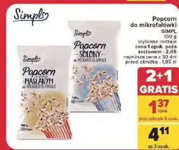 Carrefour Popcorn solony Simpl oferta