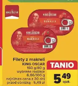 Carrefour Filety z makreli w sosie pomidorowym King Oscar oferta