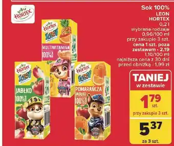 Carrefour Sok 100 % multiwitamina Hortex Leon oferta