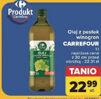 Carrefour Olej z pestek winogron Carrefour Classic oferta