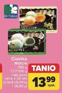 Carrefour Ciastka ryżowe mochi green tea oferta