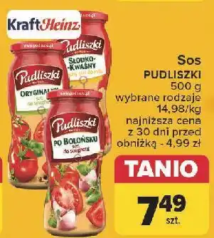 Carrefour Sos do spaghetti po bolońsku Pudliszki oferta