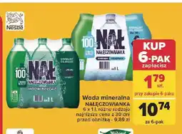 Carrefour Woda mocniejszy gaz Nałęczowianka oferta