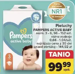 Carrefour Pieluchy 3 Pampers Active Baby oferta