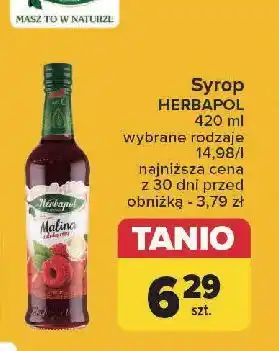 Carrefour Syrop malina Herbapol oferta