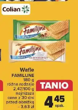 Carrefour Wafle śmietankowe Jutrzenka Familijne oferta