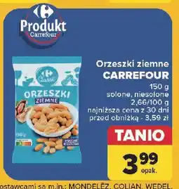 Carrefour Orzeszki ziemne solone Carrefour oferta