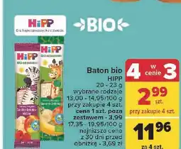 Carrefour Batonik jabłka-banany-maliny Hipp Owocowy Przyjaciel oferta
