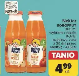 Carrefour Nektar jabłko morela Bobo Frut oferta