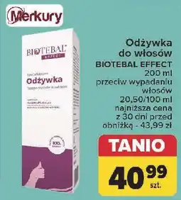 Carrefour Odżywka przeciw wypadaniu włosów Biotebal Effect oferta