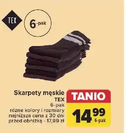 Carrefour Skarpety męskie Tex oferta