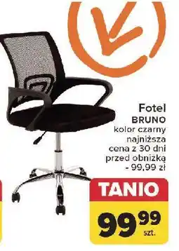 Carrefour Fotel bruno czarny oferta