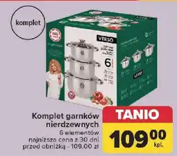 Carrefour Komplet garnków verso Mg Home oferta