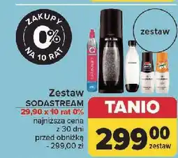 Carrefour Zestaw: urządzenie terra black + 2 x butelki 1 l cylinder syrop pepsi max mirinda Sodastream oferta