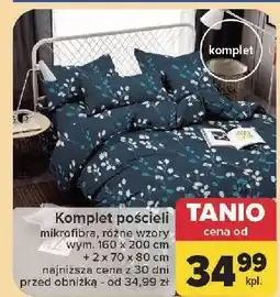 Carrefour Komplet pościeli z mikrofibry 160 x 200 xm + 2x 70 80 cm oferta