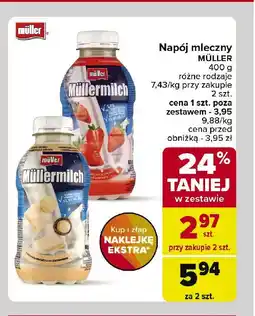Carrefour Napój mleczny biała czekolada Mullermilch oferta