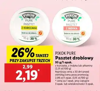 Lidl Pasztet z kurczaka Pikok pure oferta