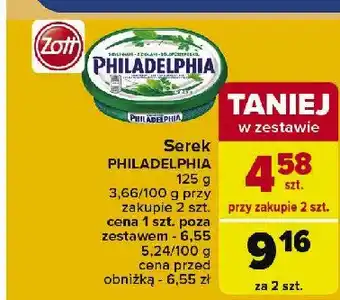 Carrefour Serek z ziołami Philadelphia oferta