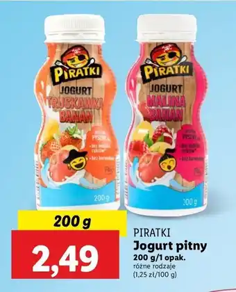 Lidl Jogurt truskawka-banan PIRATKI oferta