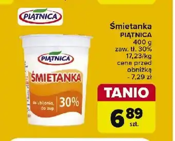 Carrefour Market Śmietana 30% Piątnica oferta