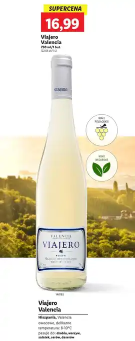 Lidl Wino półsłodkie Viajero oferta