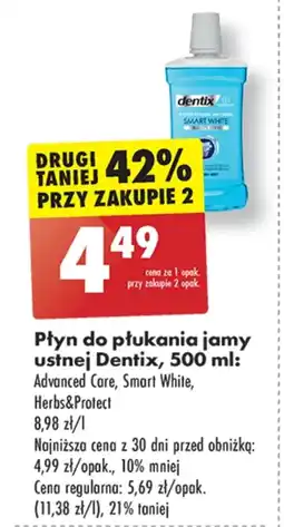 Biedronka Płyn do płukania jamy ustnej Dentix oferta