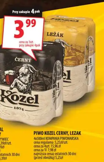 Arhelan Piwo Kozel Cerny, Leżak oferta