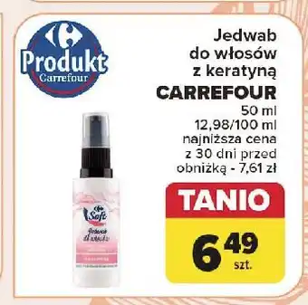 Carrefour Jedwab do włosów z kreatyną Carrefour oferta