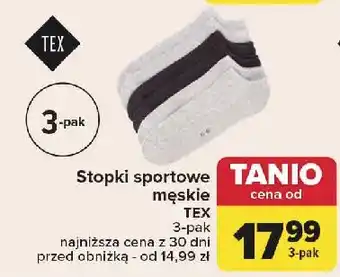 Carrefour Stopki męskie Tex oferta