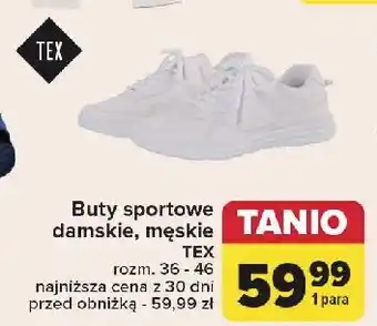 Carrefour Buty sportowe damskie 36-46 Tex oferta