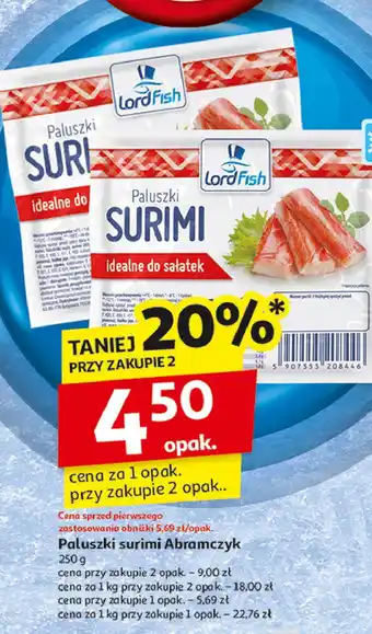 Auchan Paluszki surimi Lordfish oferta