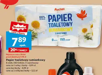 Auchan Papier toaletowy rumiankowy Auchan Różnorodne (Logo Czerwone) oferta