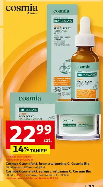 Auchan Krem do twarzy Cosmia Bio oferta