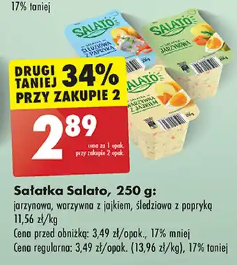 Biedronka Sałatka śledziowa z papryką Salato oferta