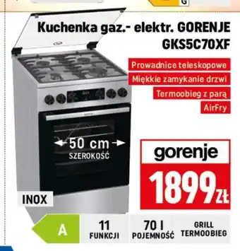 Neopunkt Kuchenka gazowo-elektryczna Gorenje oferta