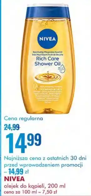 SuperPharm Olejek do kąpieli Nivea oferta