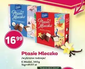 Społem E. Wedel Ptasie mleczko waniliowe w czekoladzie deserowej 340 g oferta