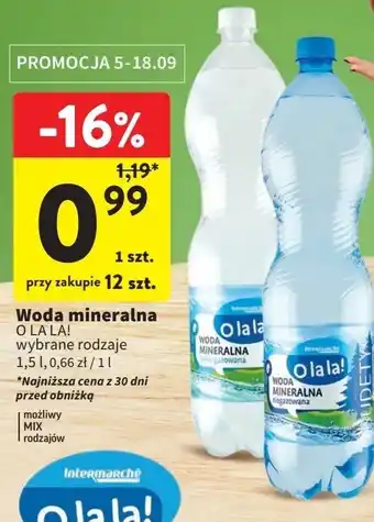 Intermarche Woda gazowana O La La! oferta