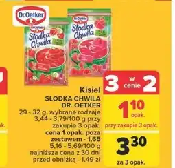 Carrefour Dr. Oetker Słodka Chwila Kisiel smak morela 30 g oferta