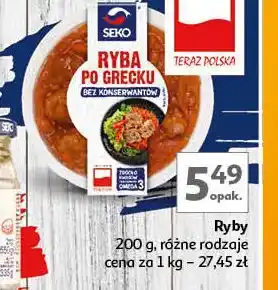 Auchan Ryba po grecku Seko oferta