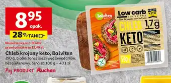 Auchan Chleb krojony keto Balviten oferta
