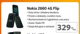 Auchan Telefon 2660 4g flip czarny Nokia oferta