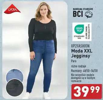 ALDI UP2FASHION Moda XXL Jegginsy oferta
