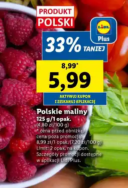 Lidl Polskie maliny oferta