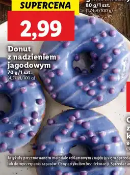 Lidl Donut z nadzieniem jagodowym oferta