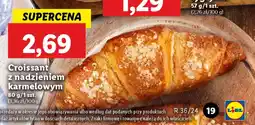 Lidl Croissant z nadzieniem karmelowym 80 g oferta