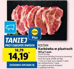 Lidl RZEŹNIK Karkówka w plastrach oferta