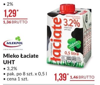 Makro Mleko Łaciate świeże 3,2% 1l oferta