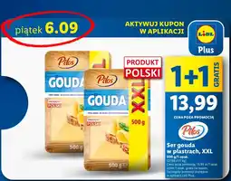 Lidl Ser gouda plastry Pilos oferta